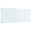 vidaXL Panou de bucătărie Lapte 100 x 40 cm sticlă securizată