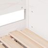 vidaXL Pat de zi cu extensie, alb, 90x190 cm, lemn masiv de pin