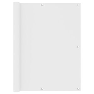 vidaXL Paravan de balcon, alb, 120 x 500 cm, țesătură oxford