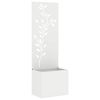 vidaXL Ecran de intimitate pentru grădină Floral Alb 50 x 32 x 150 cm
