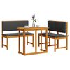 vidaXL Set Bistro de Grădină 3 pcs Maro lemn masiv de acacia