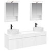 vidaXL Set dulap baie 5 pcs Alb 50 x 14,5 x 70 cm Lemn prelucrat