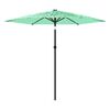 vidaXL Umbrelă soare de grădină cu st&acirc;lp din oțel verde 268x268x226 cm