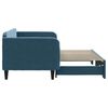 vidaXL Pat de zi cu extensie, albastru, 90x200 cm, catifea