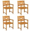 vidaXL Bancă de exterior 4 pcs natural 56 x 55,5 x 90 cm