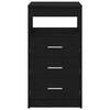 vidaXL Dulap cu sertare, stejar negru, 40x50x76 cm, lemn prelucrat