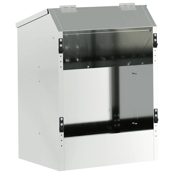 vidaXL Urmărire pentru iepuri Argintiu 64.5 x 25.5 x 45.5 cm