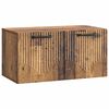 vidaXL Oglindă TV montată pe perete Lemn vechi 59,5 x 31 x 30 cm