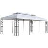 vidaXL P&acirc;nză pentru pavilion Alb 300 x 600 cm Poliester