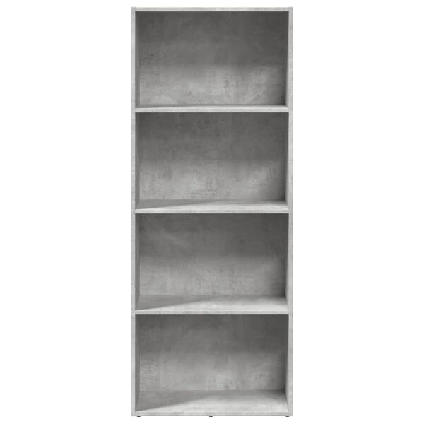vidaXL Bibliotecă, gri beton, 60x30x152 cm, lemn prelucrat