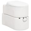 vidaXL Toaletă de camping integrată, alb, 24+17 L HDPE și email
