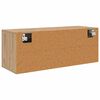 vidaXL Dulap pentru pantofi cu raft stejar artizanal 100 x 35 x 38 cm