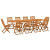 vidaXL Set mobilier de grădină 11 piese 280x90x75cm, lemn masiv acacia