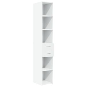 vidaXL Dulap &icirc;nalt, alb, 30x42,5x185 cm, lemn prelucrat