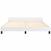vidaXL Cadru de pat cu tăblie fără saltea, alb, 180x200 cm