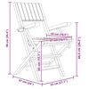 vidaXL Scaune de grădină pliante, 2 buc, 55x61x90 cm, lemn masiv tec