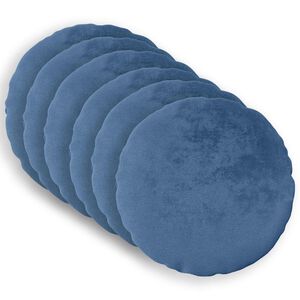 vidaXL Husă pentru pernă 6 pcs HEERLEN Albastru deschis &Oslash; 30 cm