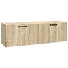 vidaXL Oglindă TV montată pe perete Stejar Sonoma 98 x 31 x 30 cm