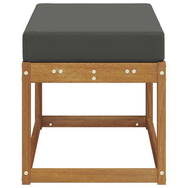 vidaXL Bancă de exterior natural 79 x 43 x 37 cm Lemn Solid de Acacia