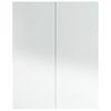 vidaXL Dulap de baie cu oglindă, alb strălucitor, 60x15x75 cm, MDF