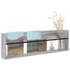 vidaXL Raft pentru reviste Gri Sonoma 100 x 12 x 30 cm Lemn compozit