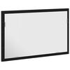 vidaXL Oglindă de baie cu lumini LED, stejar negru, 60x8,5x37 cm
