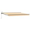 vidaXL Cort electric retractabil Galben, Alb, Antracit 4,5 &times; 3,5 m