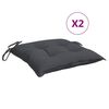 vidaXL Perne de scaun, 2 buc., antracit, 40x40x7 cm, textil oxford