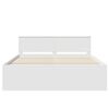 vidaXL Cadru de pat cu headboard Alb 180 x 200 cm Lemn compozit