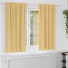 vidaXL Perdele Opaque cu Inel 2 pcs Bej 175 x 140 cm Poliester