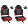 vidaXL Set cu scaun pentru barcă, pliabil, 4 piese, spătar &icirc;nalt