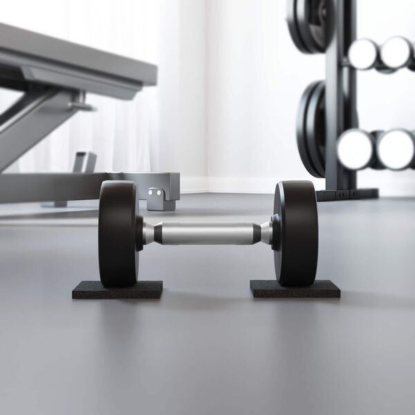 vidaXL Pad de Cauciuc Negru Cauciuc