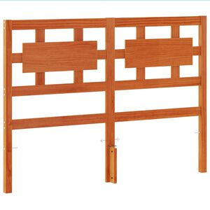 vidaXL Tăblie de pat, maro ceruit, 135 cm, lemn masiv de pin