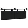 vidaXL Cap de pat suspendat Pe perete Negru 130 x 55 x 7 cm Catifea
