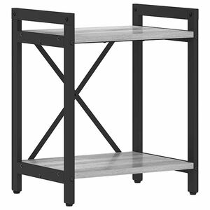 vidaXL Raft pentru cărți 40 x 30 x 50 cm Lemn prelucrat sonoma gri