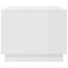 vidaXL Măsuță de cafea, alb extralucios, 102,5x55x44cm, lemn prelucrat