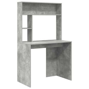 vidaXL Birou Gri din beton 91 x 50 x 149 cm Lemn prelucrat