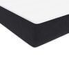 vidaXL Pat box spring cu saltea, negru, 80x220 cm, catifea