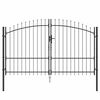vidaXL Poartă Dublă WOERDEN 299,5 x 224,5 cm Oțel Gri Blocat