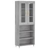 vidaXL Dulap &icirc;nalt, gri sonoma, 69,5x34x180 cm, lemn compozit
