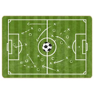 vidaXL Covor copii verde teren fotbal 160x230cm lavabil anti-alunecare