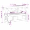 vidaXL Bancă de exterior Maro 119 x 44 x 76 cm Lemn de pin masiv