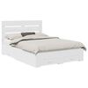 vidaXL Cadru de pat cu sertar Alb 150 x 200 cm Lemn prelucrat
