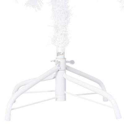vidaXL Pom de Crăciun artificial cu ramuri groase, alb, 210 cm, PVC