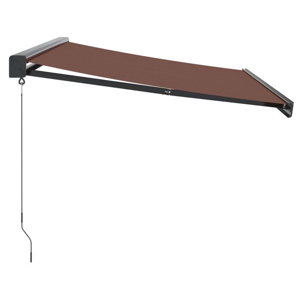 vidaXL Copertină retractabilă manual, maro, 300x250 cm