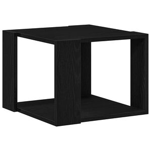 vidaXL Masă de cafea Stejar Negru 40 x 40 x 30 cm Lemn prelucrat