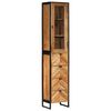 vidaXL Dulap de baie, 40x27x190 cm, lemn masiv de acacia