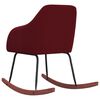 vidaXL Scaun balansoar, roșu vin, catifea