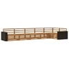 vidaXL Set de canapele de exterior 6 buc. natural Lemn Solid de Acacia