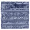 vidaXL Fotoliu puf modular, indigo, material textil